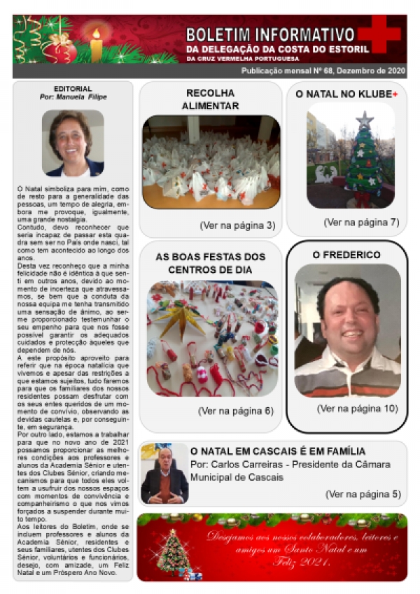 Boletim Informativo 68, Dezembro de 2020