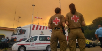 Cruz Vermelha Portuguesa integra o dispositivo de combate às chamas em Monchique