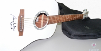 Guitarra autografada por Rui Veloso para leil&atilde;o